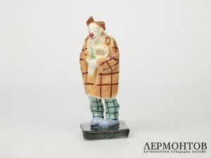 Статуэтка «Клоун с цветком». Ditmar-Urbach, Чехословакия, 1930 год