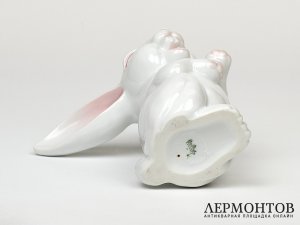 Статуэтка «Заяц». Фарфор, Rosenthal, Германия, 1960 год