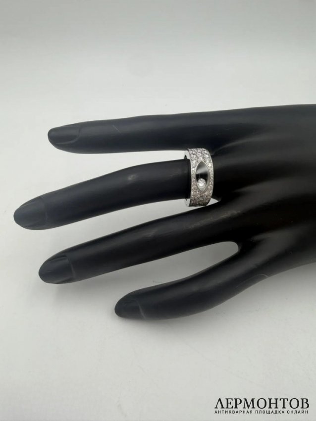 Кольцо «Happy Diamonds» с бриллиантами. Белое золото 750 пробы, Chopard