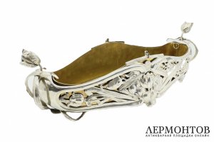 Ваза - жардиньерка в стиле Модерн. Франция, 1900-е гг. Металл, серебрение. 