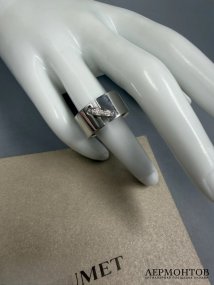 Кольцо «Liens» с бриллиантами. Белое золото 750 пробы, Chaumet, Франция, 2008 год