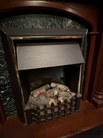 Каминокомплект: портал и электрический очаг. МДФ, шпон