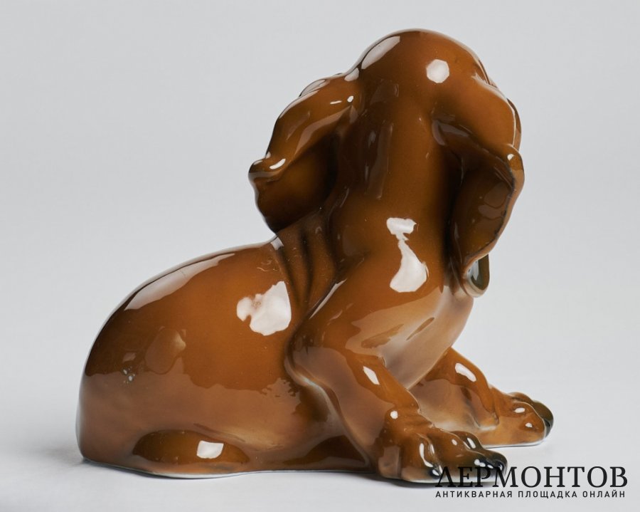 Статуэтка «Щенок таксы». Фарфор, Rosenthal, Германия