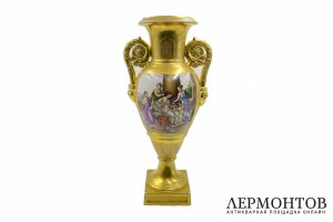 Крупная ваза с из. мифолог. сц.  Россия,1830-е гг. фарф. з. Батенина. Фарфор, роспись