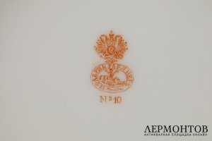 Подставка под горячее. Российская Империя, фабрика Гарднера, 1870-1890 гг. Фарфор.