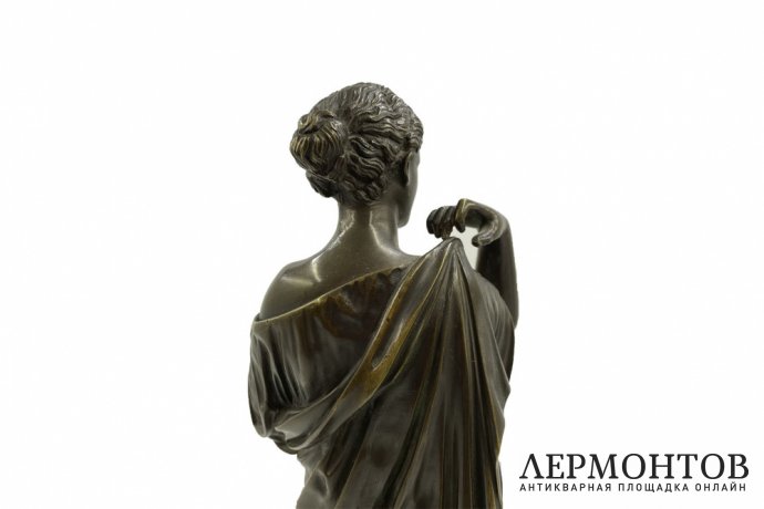 Скульптура Диана Габийская. Франция, отливка 2 половины 20 века. Бронза, литье.