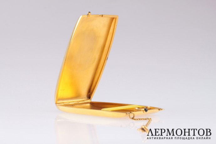 Золотой портсигар. Редкость. Золото 585 пробы.
