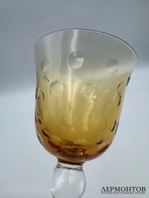 Бокал «Bubbles», медовый. Хрусталь, Saint-Louis, Франция, 1992 год