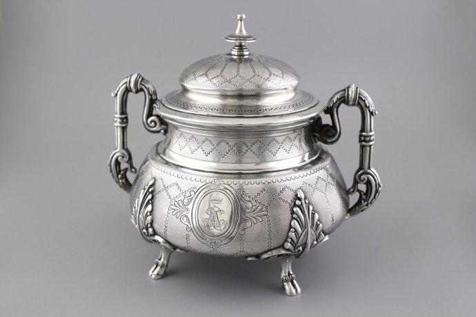 сахарница. СЕРЕБРО 950 ПРОБЫ. ФРАНЦИЯ, XIX-XX ВВ.