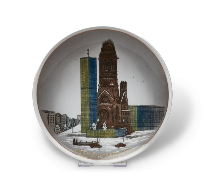 Тарелка настенная «Рождество 1974». Фарфор, Rosenthal, Германия