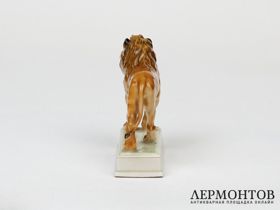 Статуэтка «Лев». Фарфор, Hutschenreuther, Германия, 1970–1985 годы
