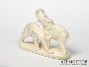 Статуэтка «Слонята». Чехословакия, 1930-е годы