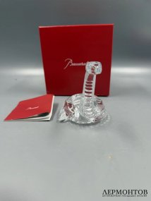 Статуэтка «Кобра». Хрусталь, Baccarat, Франция