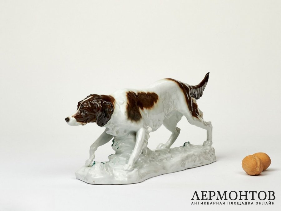 Статуэтка «Сеттер». Фарфор, Karl Ens, Германия, 1919–1940 годы