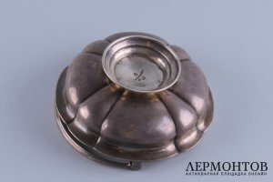 Конфетница вазочка. Сазиков. 1863 г. Серебро 84. Российская империя