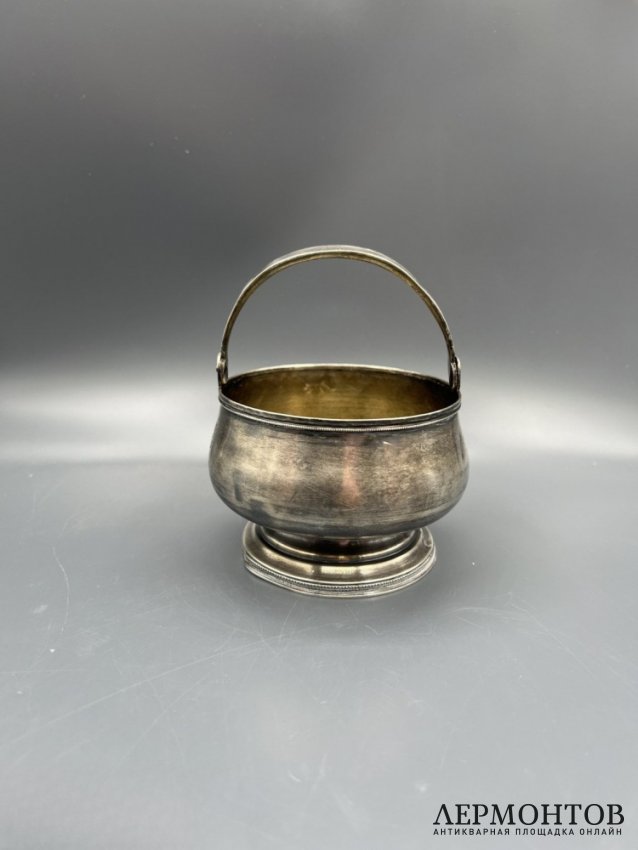 Конфетница в стиле модерн. Серебро 84 пробы, Россия, 1899–1908 годы