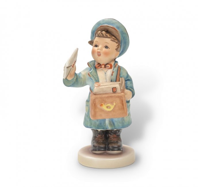 Статуэтка «Почтальон». Фарфор, Goebel, серия Hummel, Германия, 1979–1990 годы