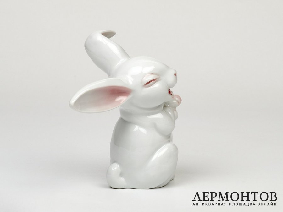Статуэтка «Заяц». Фарфор, Rosenthal, Германия, 1960 год