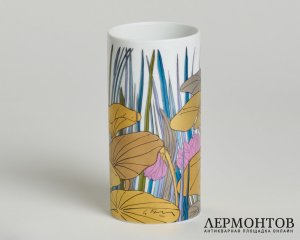 Ваза «Кувшинки». Фарфор, Rosenthal, Германия, 1989 год
