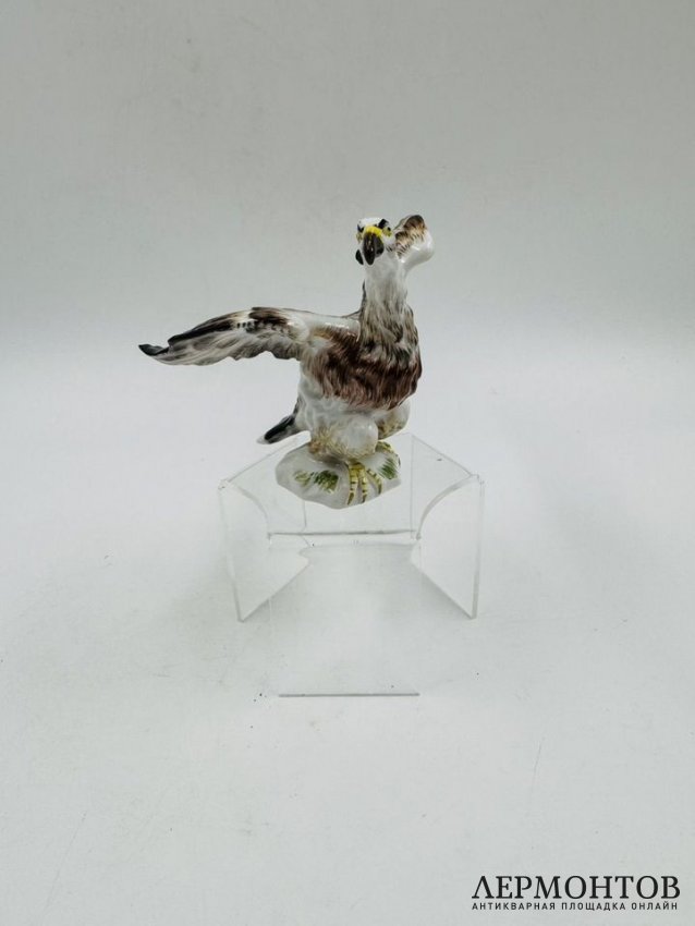Статуэтка «Орёл». Фарфор, роспись, Meissen, Германия, 19 век