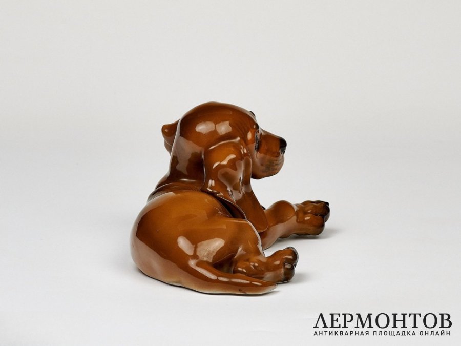Статуэтка «Такса». Фарфор, Rosenthal, Германия, 1974 год