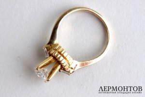 Кольцо Пасьянс. Бриллианты 0.87 ct. Золото 585 пробы. Европа, XX в.