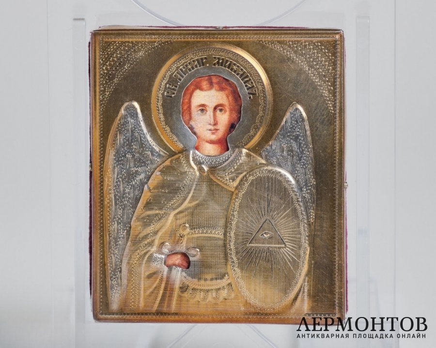 Икона «Архангел Михаил». Серебро с позолотой, современная работа