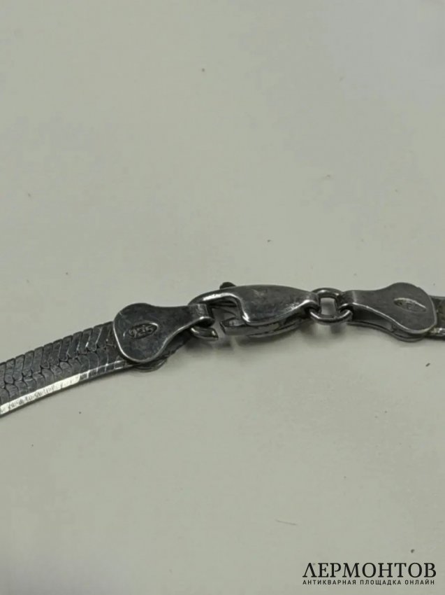 Крест на цепочке. Серебро 925 пробы, Baccarat, Франция