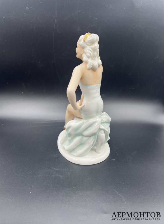 Статуэтка «Балерина». Фарфор, роспись, Unterweissbach, Германия, 1950–1960-е годы