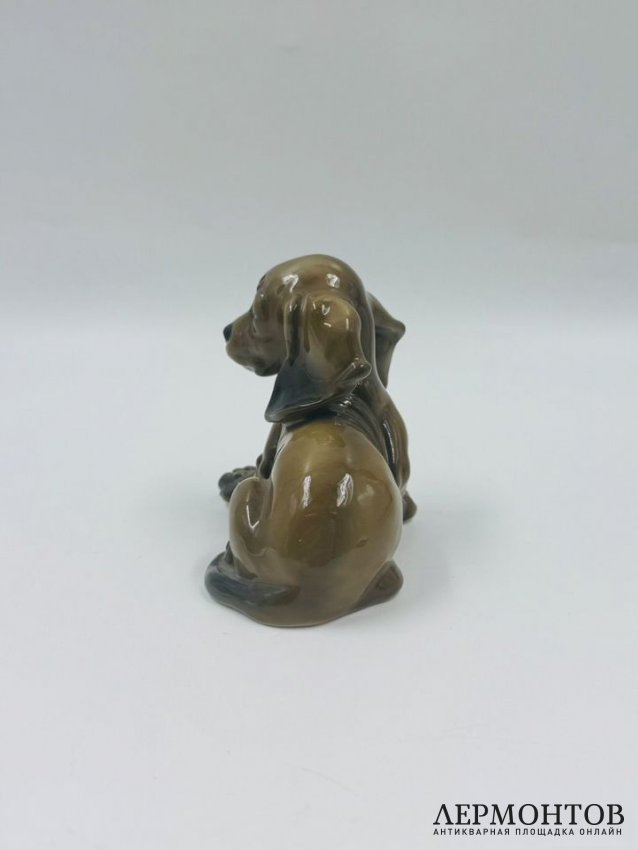 Статуэтка «Такса-щенок». Фарфор, роспись, Rosenthal, Германия, 1-я половина 20 века