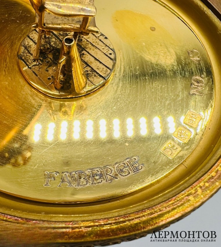 Пасхальное яйцо «Режиссёру». Серебро 925 пробы, фарфор, Faberge, Франция