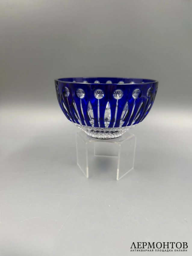 Набор из 6 пиал «Tsar». Цветной хрусталь, Faberge, Франция