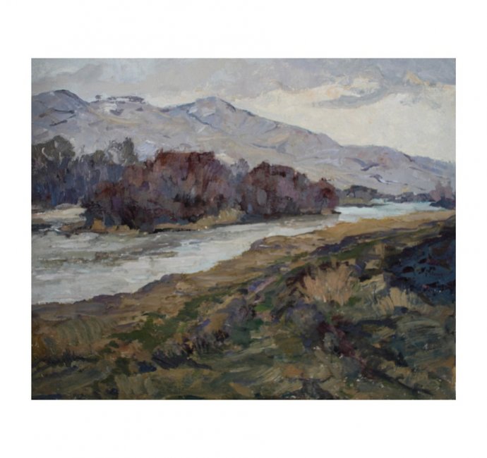 Картина из серии Весна-Лето. N8. Чурсин К.Н. Картон, масло. XX в.