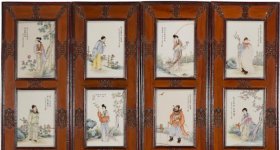 Антикварные фарфоровые пласты (картины) для изысканных интерьеров