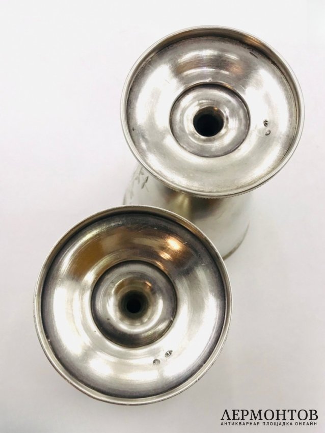 Парные свадебные фужеры. Серебро 84 пробы, Россия, 1899–1908 годы