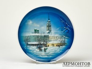 Тарелка настенная «Рождество в Мюнхене 1965». Фарфор, Rosenthal, Германия