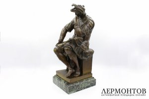 Скульптура Лоренцо Медичи по оригинальной модели Микеланджело. Франция, Париж, 19 в.