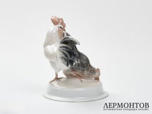Статуэтка «Петух и курица». Фарфор, Rosenthal, Германия