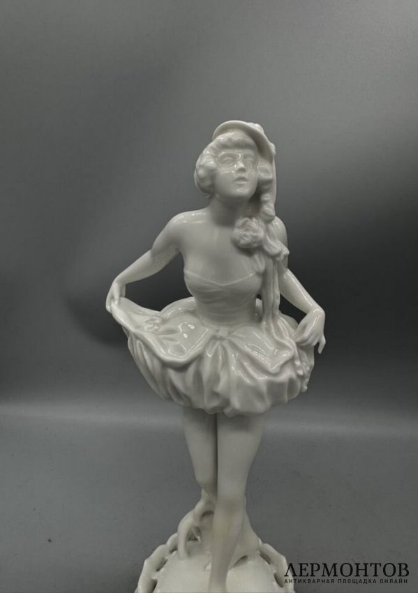 Статуэтка «Танцовщица» в стиле ар-деко. Фарфор, Rosenthal, Германия, 1920–1930 годы