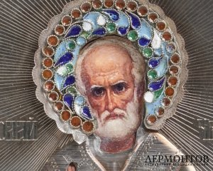 Икона «Святитель Николай Чудотворец». Серебро, современная работа