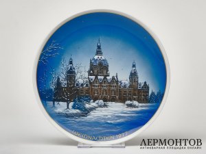 Тарелка настенная «Рождество 1977». Фарфор, Rosenthal, Германия