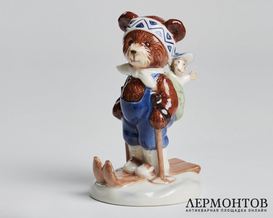 Статуэтка «Freddie» из серии Teddy Collection. Фарфор, Bing & Grøndahl, Дания