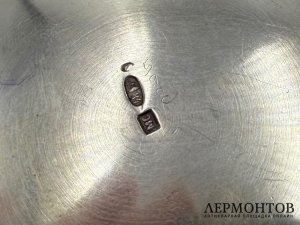 Ваза с пословицей. Россия, нач. 20 века. Серебро 84 пробы, чернь.