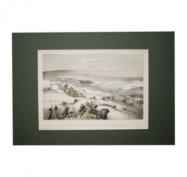 Литография. Вид на Севастополь. Крымская война. Симпсон. Лондон, 1855 г.