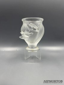 Ваза «Rosine» с двумя голубями. Хрусталь, Lalique, Франция