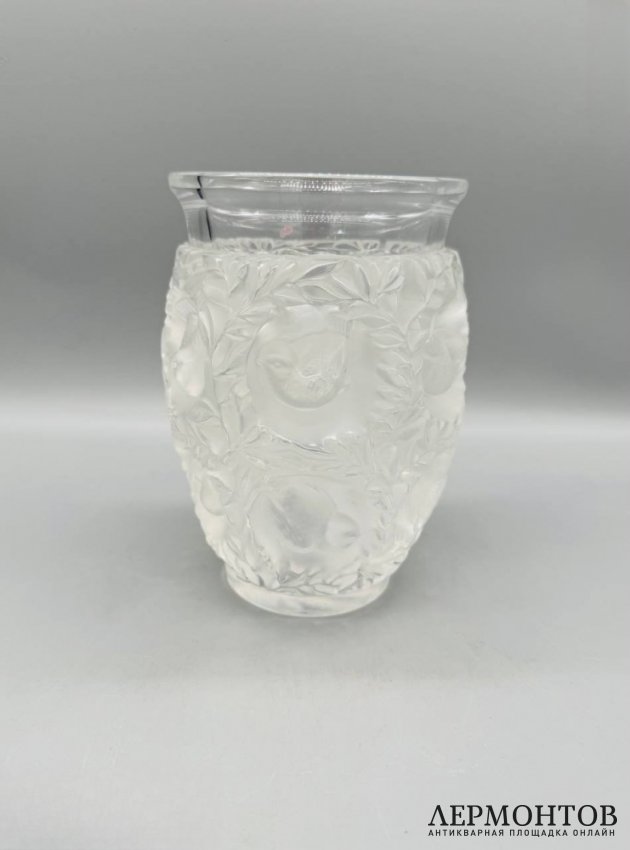 Ваза «Bagatelle» с птичками. Хрусталь, Lalique, Франция, 20 век