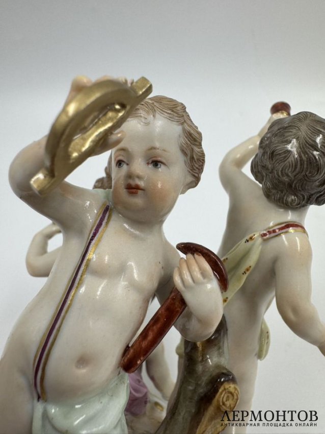 Скульптурная группа «Астрономия». Фарфор, роспись, Meissen, скульптор И. И. Кендлер, Германия, конец 19 века