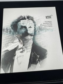 Ручка-роллер «Johann Strauss» с музыкальной шкатулкой. Смола, Montblanc