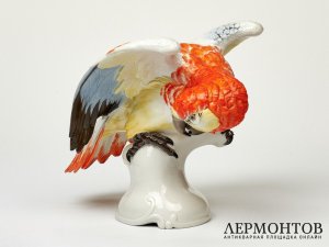 Статуэтка «Попугай». Фарфор, Rosenthal, Германия, 1949 год