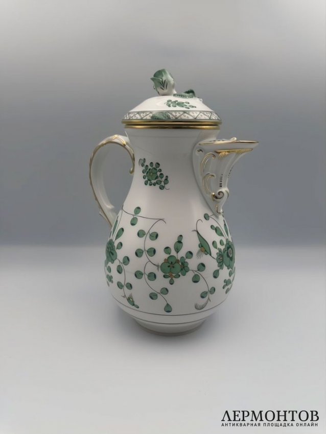 Кофейник «Индийская живопись». Фарфор, роспись, Meissen, Германия, 2-я половина 20 века